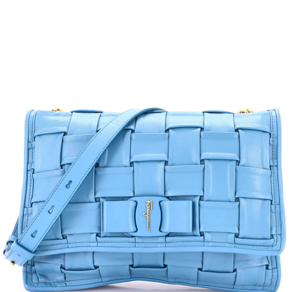 Salvatore Ferragamo Viva Bow Flap Shoulder Bag
